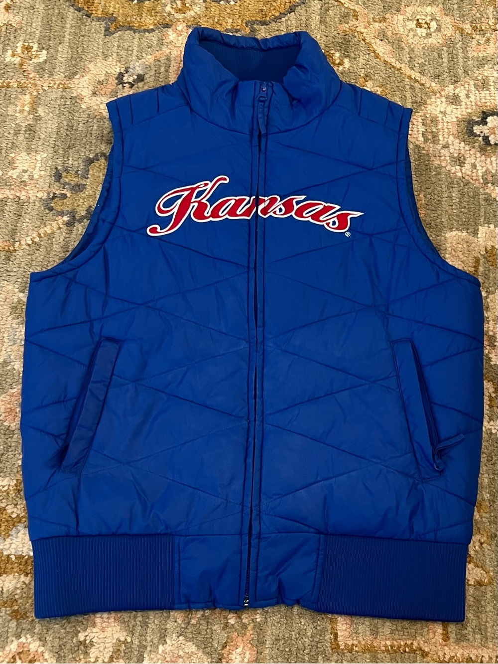 Kansas Jayhawks Colosseum Women’s Vest Size Medium Color Blue
